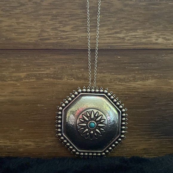 Brighton’s Telluride turquoise & silver Necklace - South Western cowgirl vibes - Picture 4 of 5